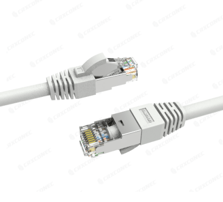 Cable de conexión de parche Cat.6 U/FTP de 24 AWG con certificación UL, PVC de color gris, 1M